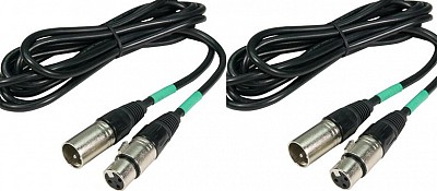 Chauvet DJ 5ft 3-Pin DMX Cable (pair)