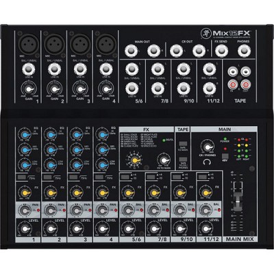 Mackie Mix12FX | Ins: 4 Mic, 4 Line - Effects