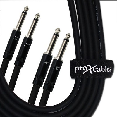 ProX XC-DP03 | 3' Dual 1/4" TS to Dual 1/4" TS Cable