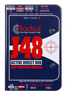 Radial Engineering J48 | Active DI Box for Acoustic Guitar and Bass