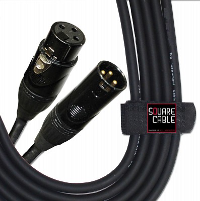 Square Cable DMX-50 | 50ft DMX Cable (3-Pin)