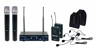 VocoPro Digital 32 Ultra | 2-Channel Wireless Mic Sys w/ Both Handhelds & Body Packs