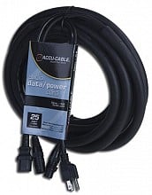 American Audio SKAC25 | 25ft XLR + IEC Combo Cable