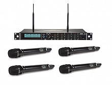 JTS R-4/JSS-4A | 4 Mic Wireless System w/ Condenser Capsules