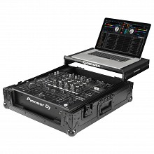 Odyssey FZGSDJMA9BL | Pioneer DJ DJM-A9 Black Label Flight Case with Glide Style Laptop Platform