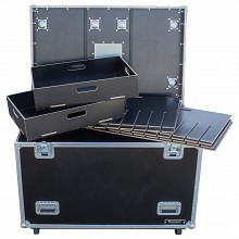 Odyssey OTT483030WPT2 | 48″ x 30″ x 30″ 0.5″ Thick Hex Board Utility Tour Trunk Case with Caster Wheels