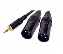 ProX XC-CMXM5 | 5' 1/8" to Dual XLR-M Cable