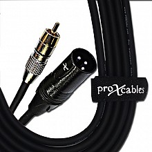 ProX XC-RXM05 | 5" XLR-M to RCA Cable