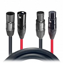ProX XC-TR112-5PDMX06 | 6' Dual Powercon to Dual DMX 5-Pin Cable