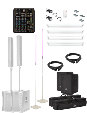 RCF White Mobile DJ Speaker Package w/ Ape Labs