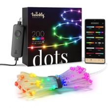 Twinkly Dots 200 | RGB LEDs Clear-Wire Multi-Color Flexible String Lights